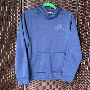 Adidas Blue Team Issue Climawarm Pullover Hoodie - Size Small